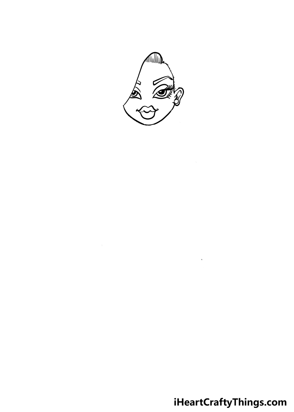 How to Draw A Bratz Doll step 2