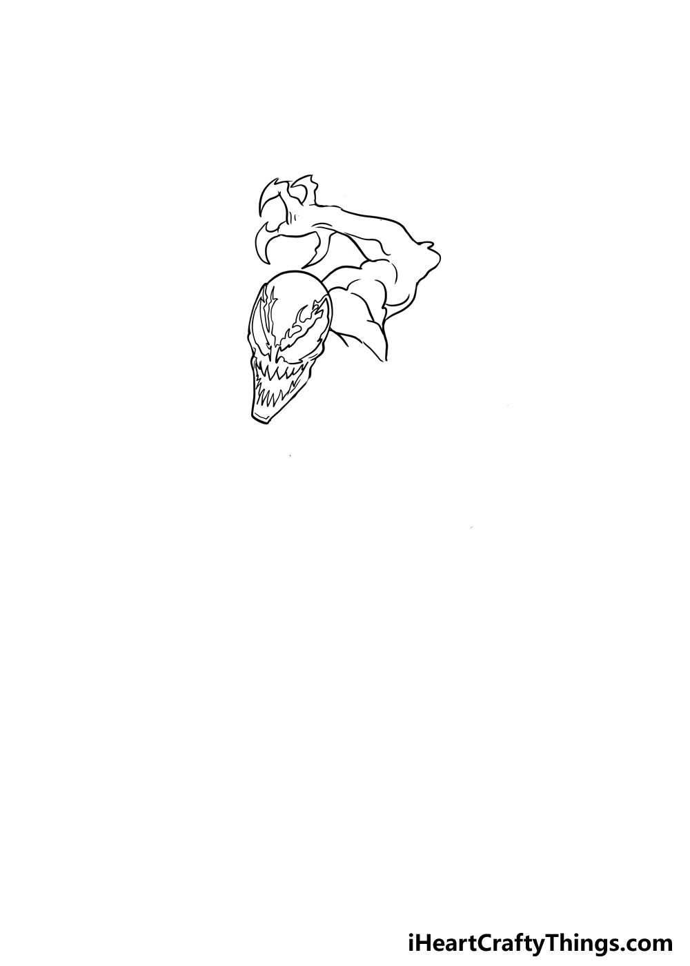 How to Draw Carnage step 2