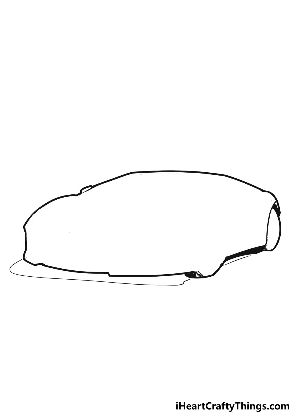 How to Draw A Lamborghini step 3