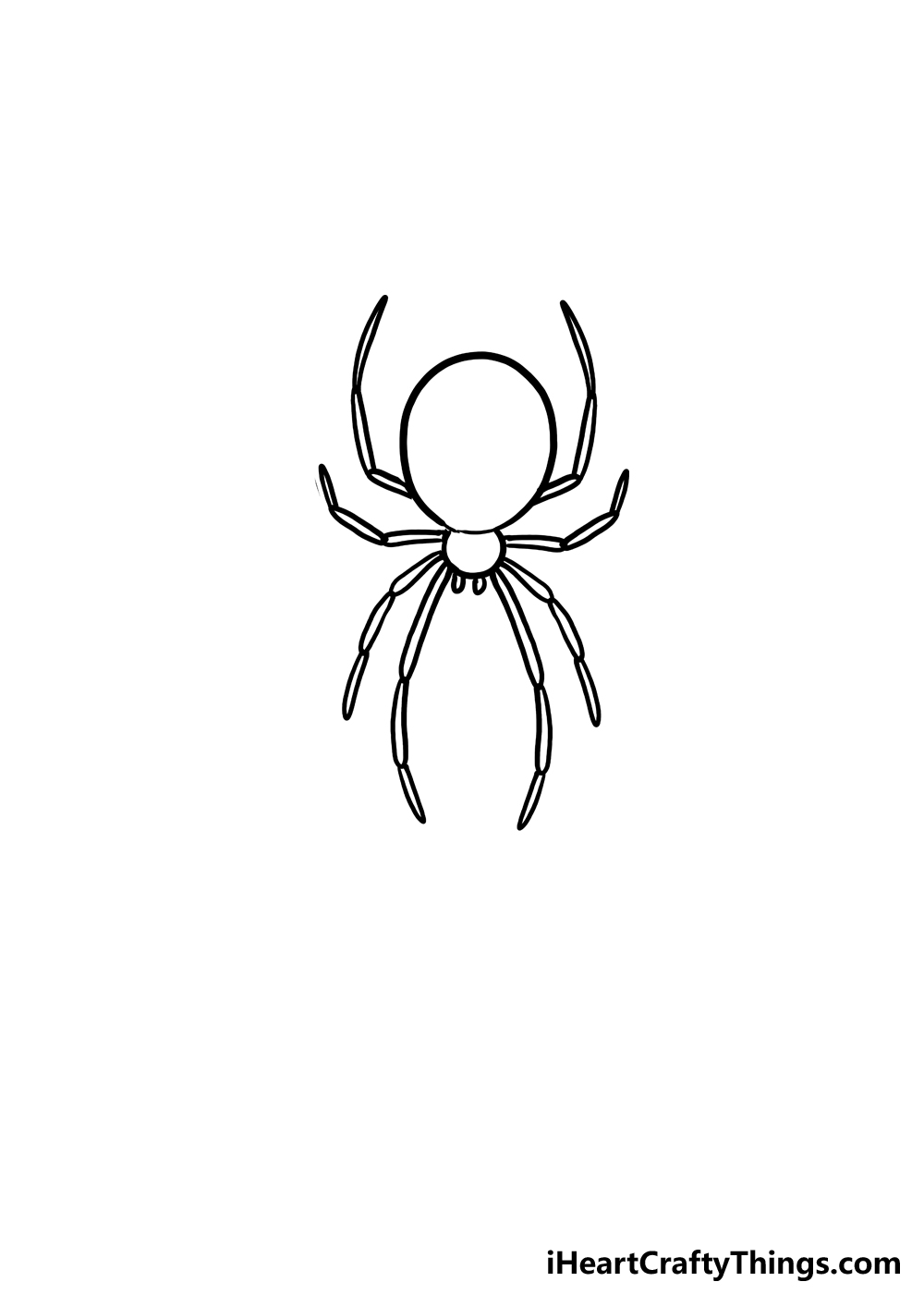 How to Draw A Black Widow step 4