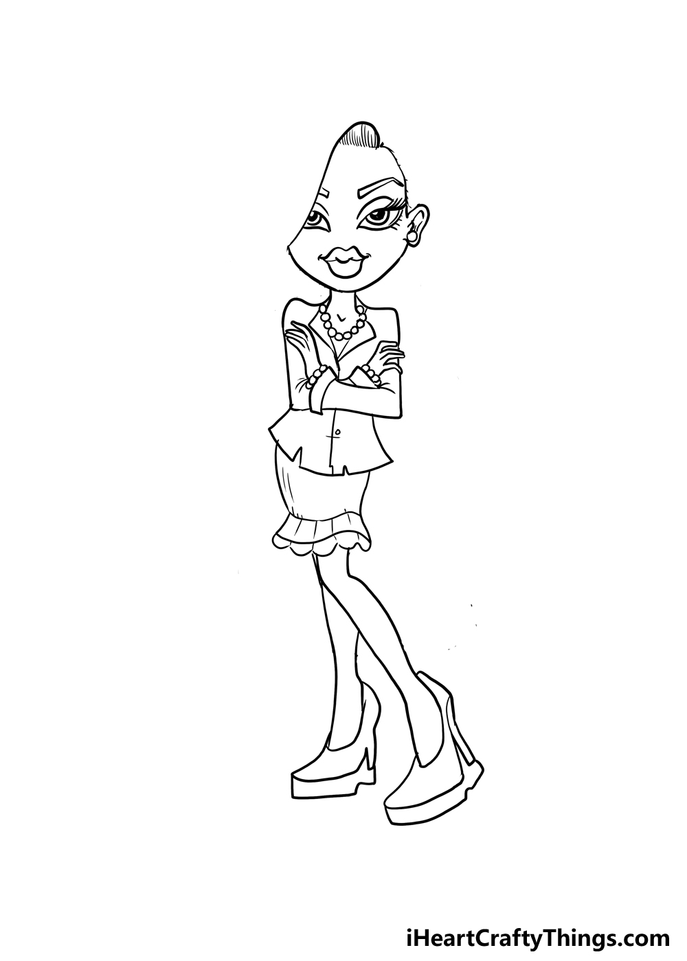 How to Draw A Bratz Doll step 4