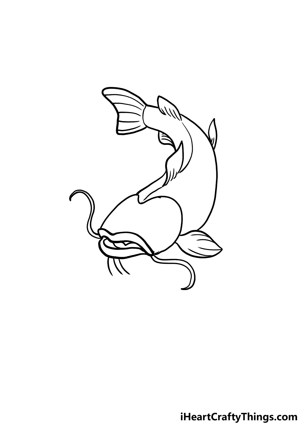 How to Draw A Catfish step 4