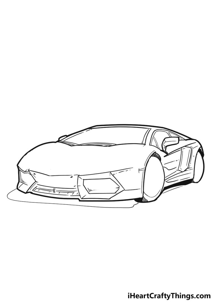 How To Draw A Lamborghini Step By Step!