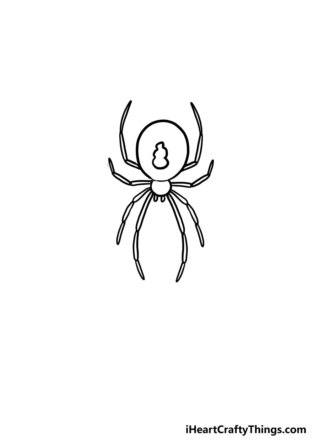 How to Draw A Black Widow step 5