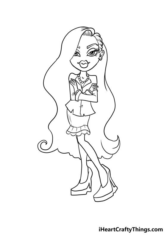 How To Draw A Bratz Doll Step By Step!