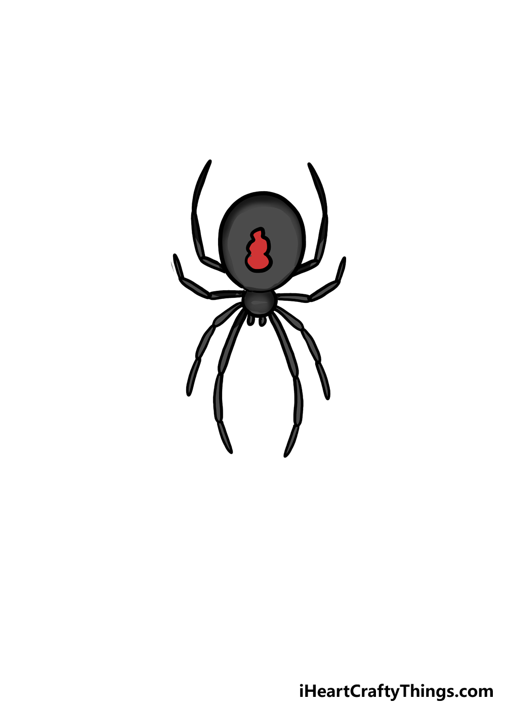 How to Draw A Black Widow step 6