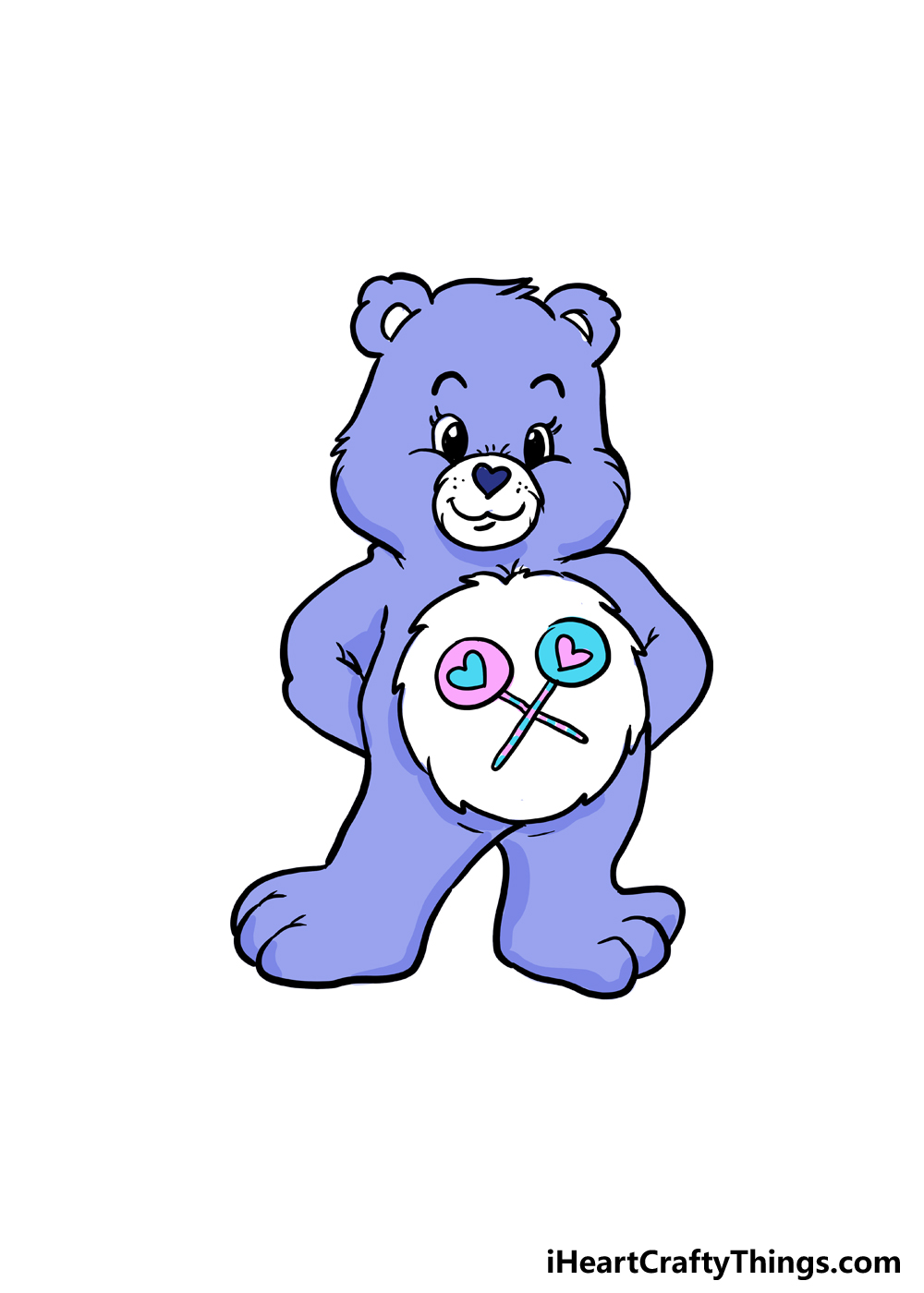 How to Draw A Care Bear step 6