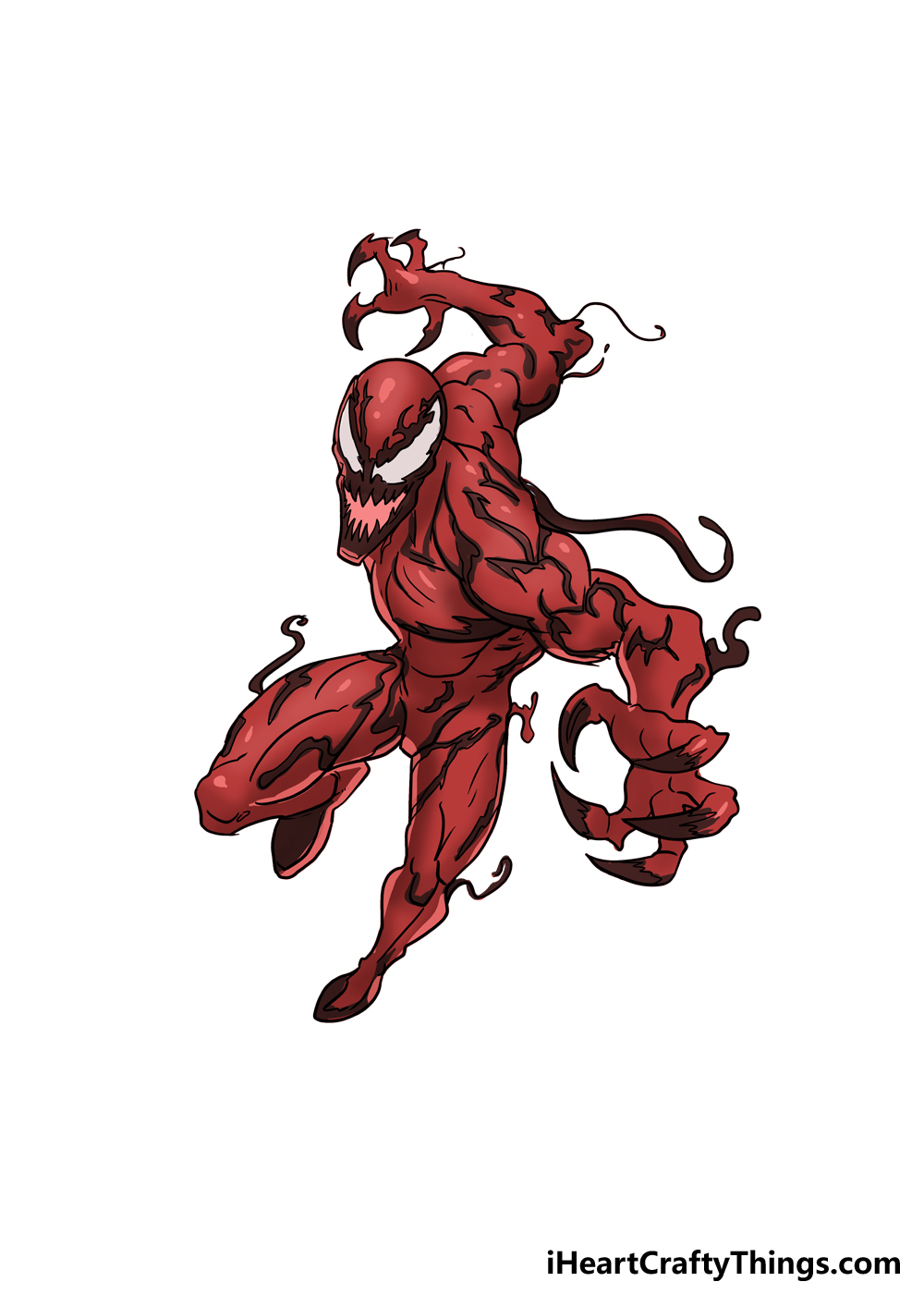 How to Draw Carnage step 7
