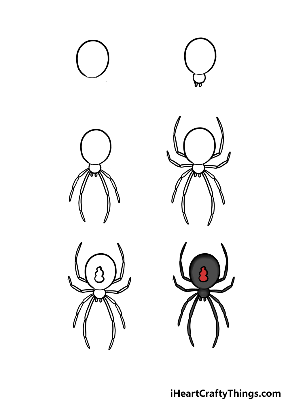 How to Draw A Black Widow