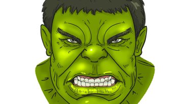 How to Draw Hulk’s Face image