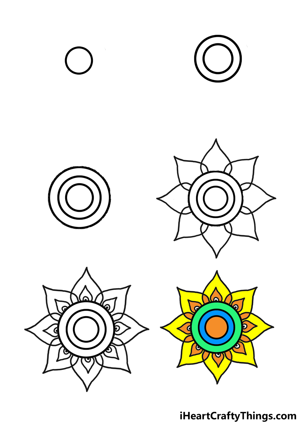 How To Draw A Simple Mandala Step By Step How To Draw A Simple Mandala Step By Step
