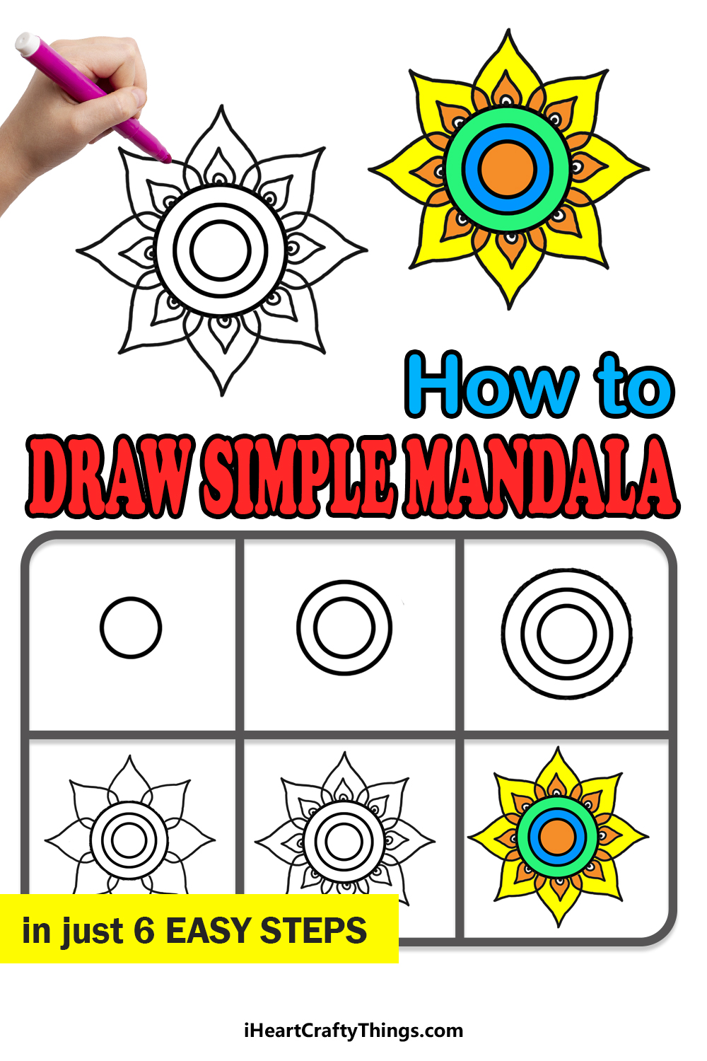 How To Draw A Simple Mandala Step By Step