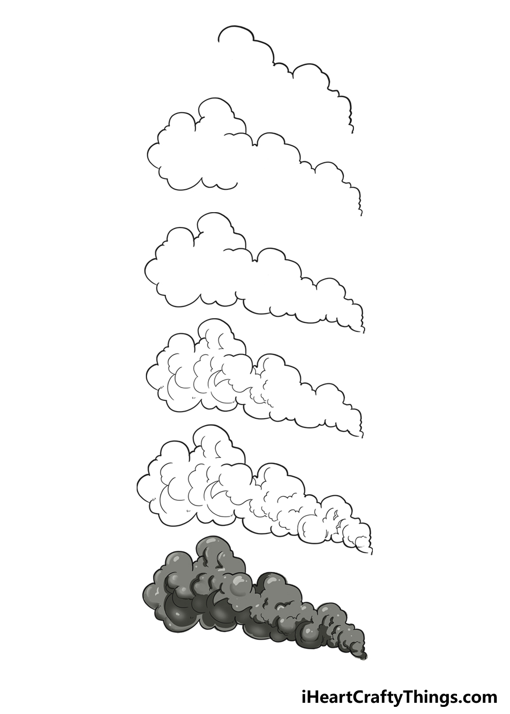 how to draw smoke