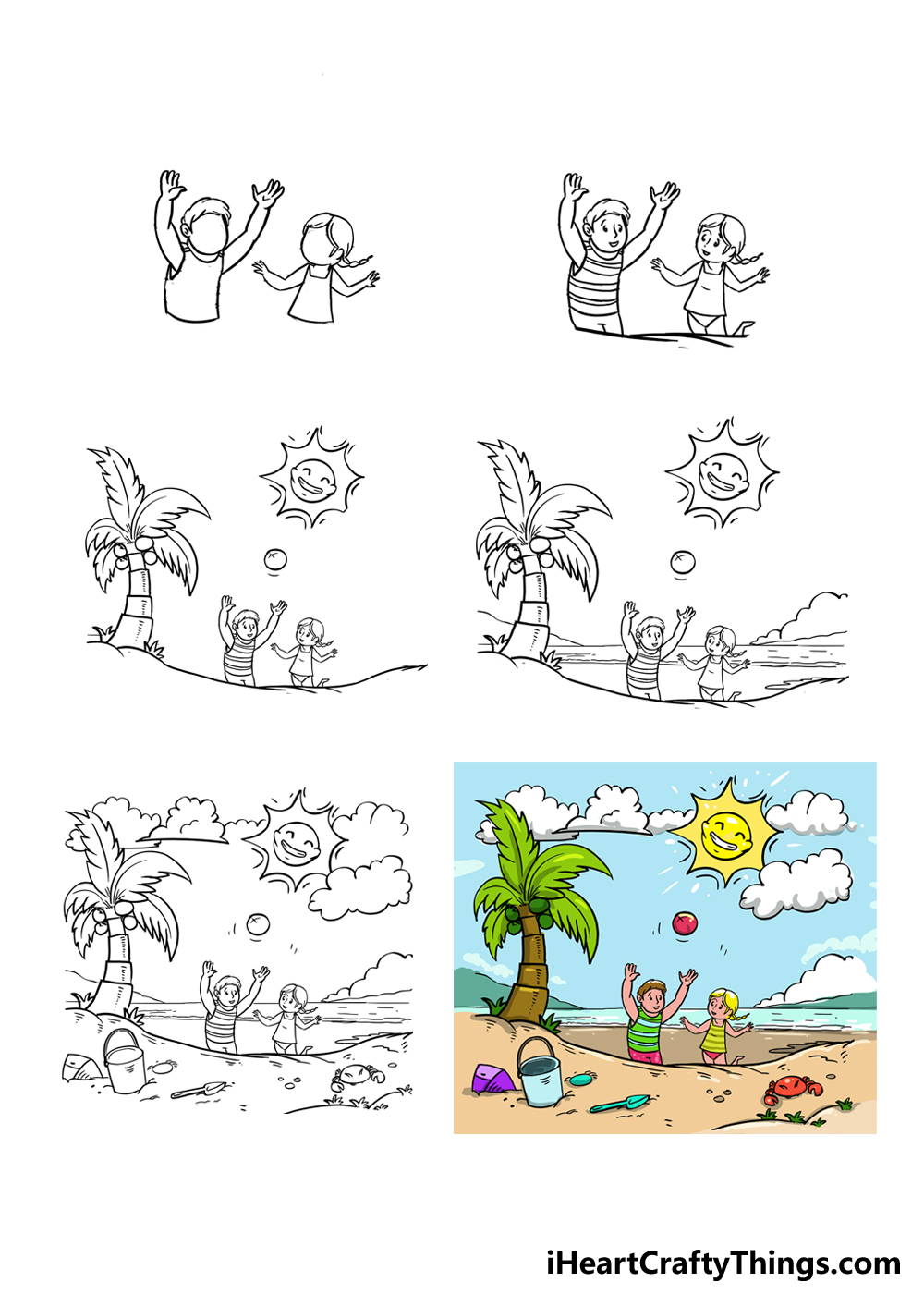 Summer season drawing for kids