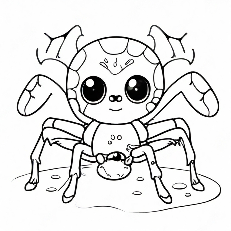 cartoon spider drawing