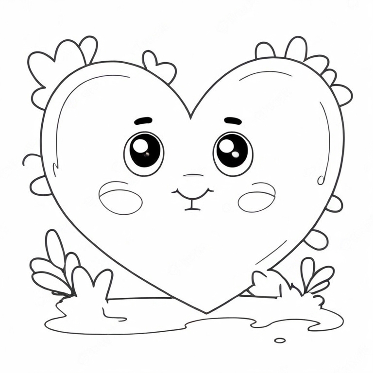 cartoon heart drawing