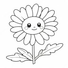 Daisy Drawing - How To Draw A Daisy Step By Step