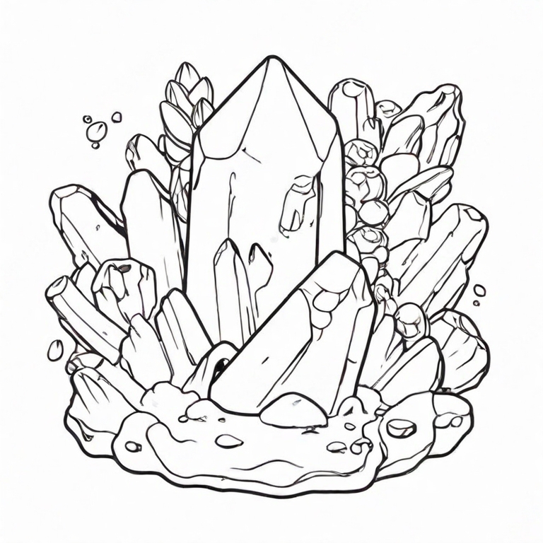 fun crystals drawing