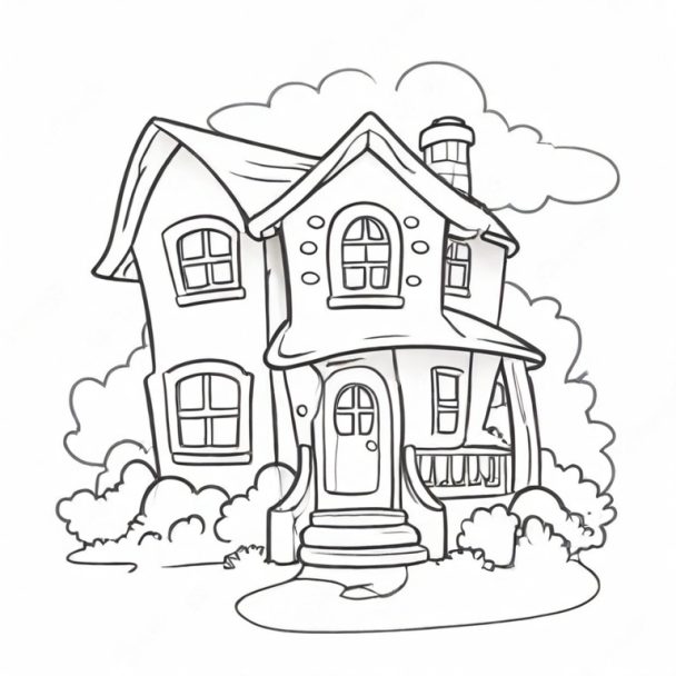 House Drawing - How To Draw A House Step By Step