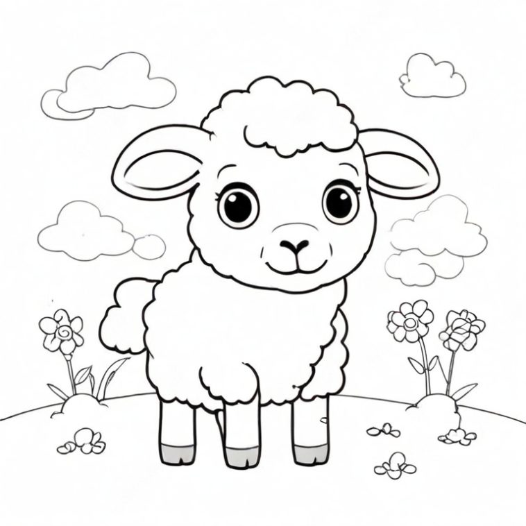 Sheep Drawing - How To Draw A Sheep Step By Step