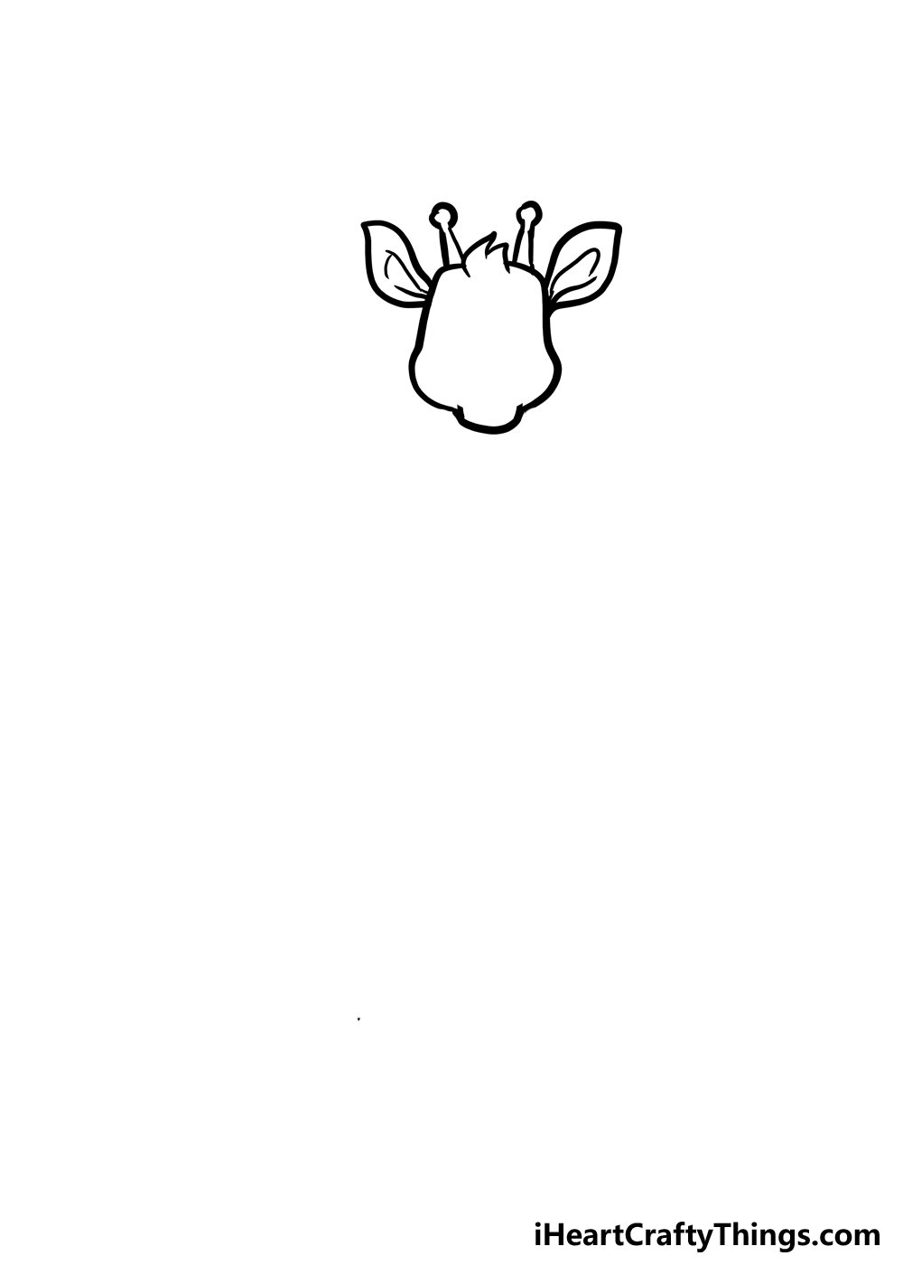 Como desenhar uma girafa fofa passo 2