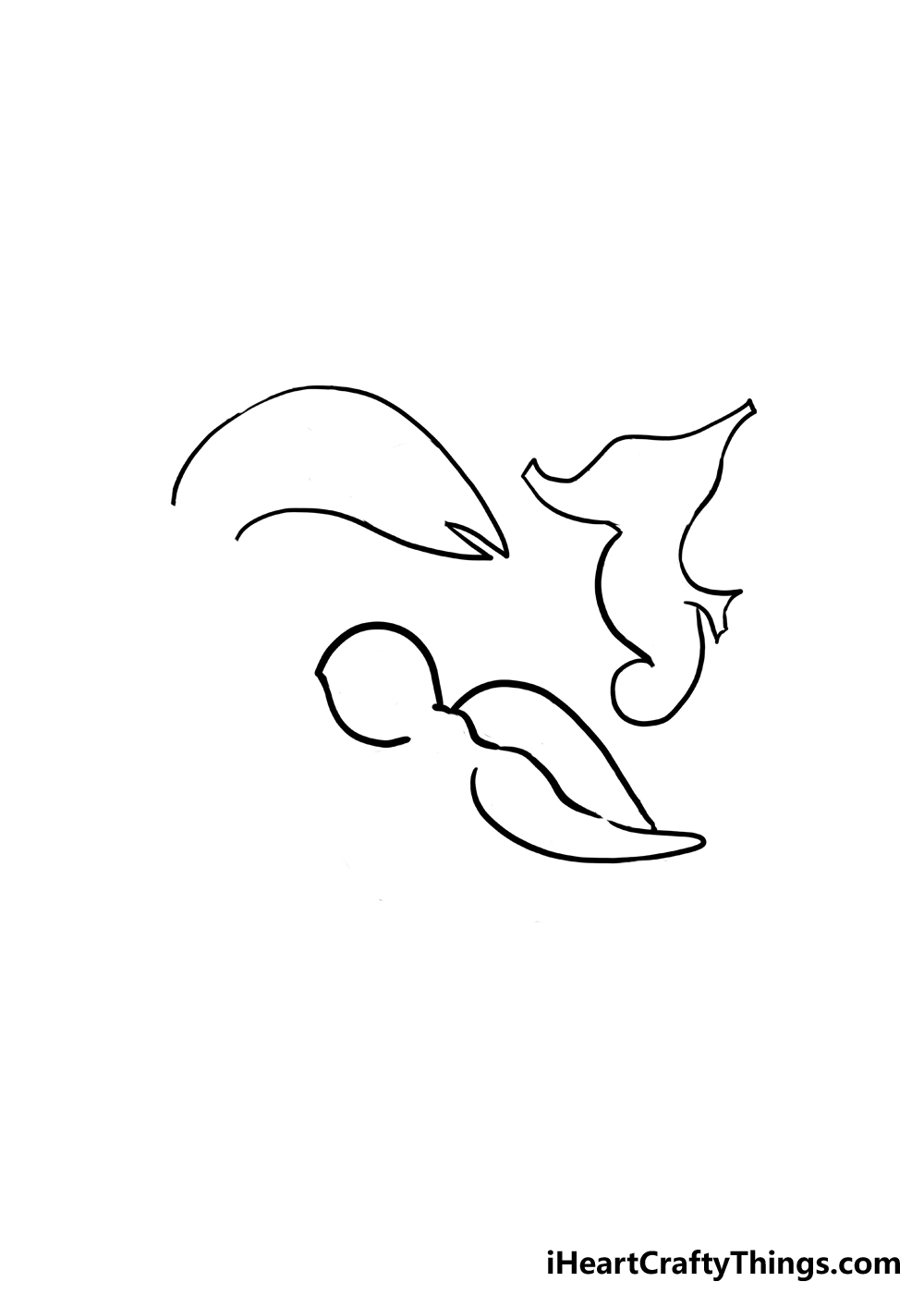 How to Draw Sea Animals step 3