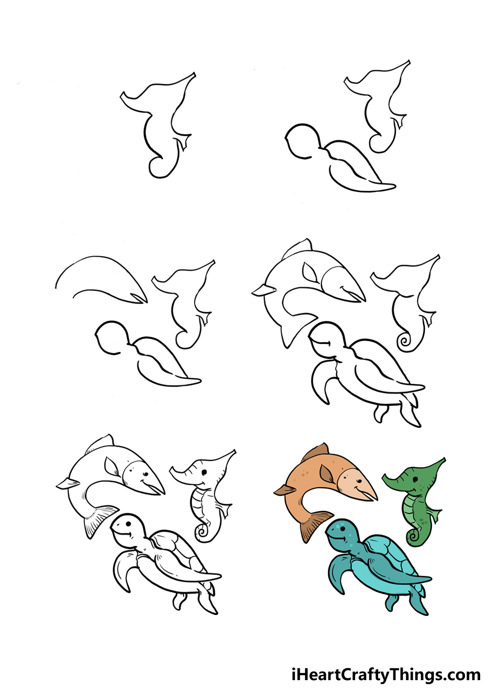 How to Draw Sea Animals