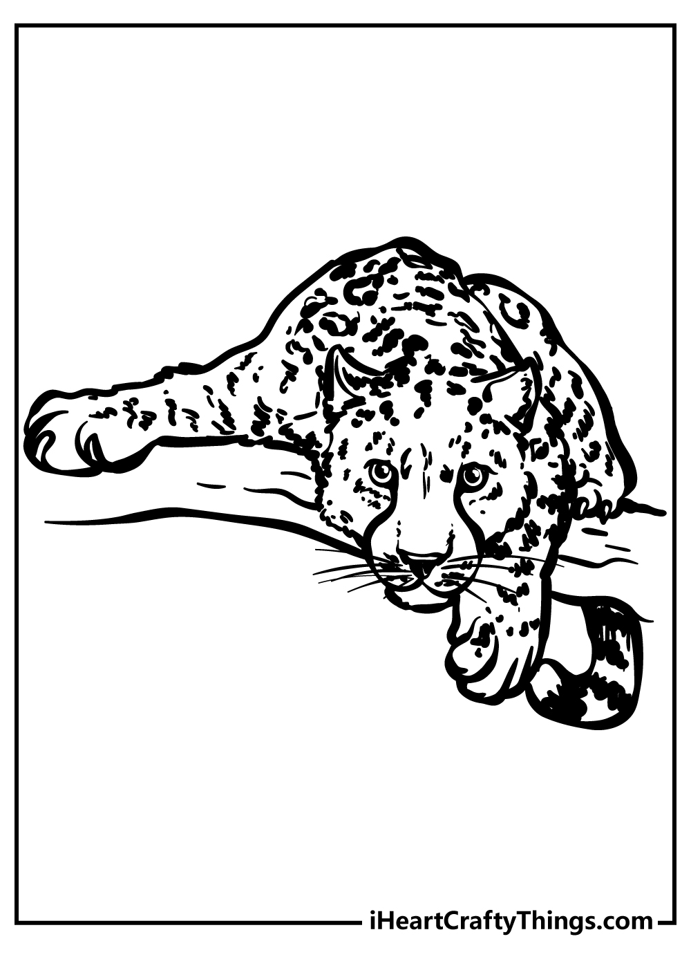 original cheetah coloring sheet