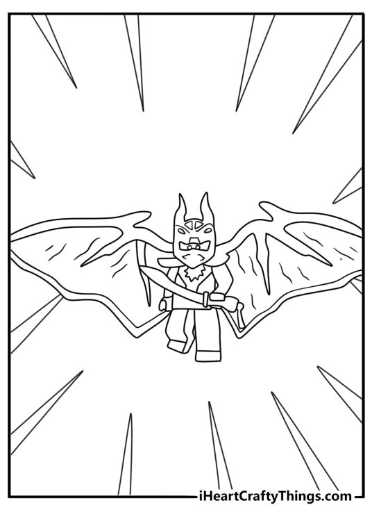 A golden dragon appears beside Lloyd in this detailed coloring sheet