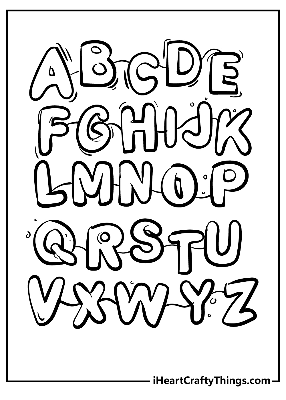 alphabet coloring printable free download