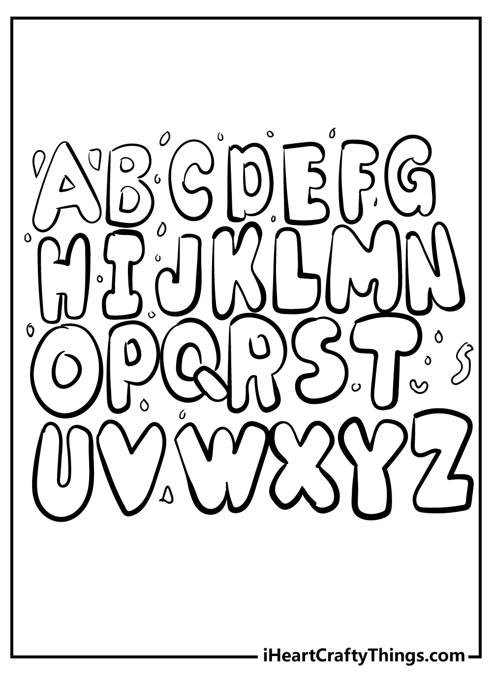 alphabet coloring sheet free download