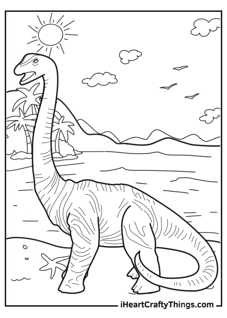 Brachiosaurus Coloring Page