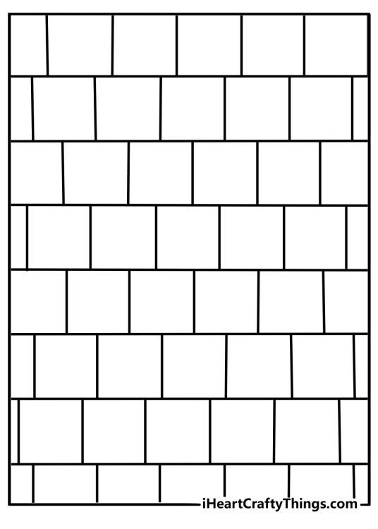 Geometric coloring sheet wavy line illusions with checkerboard blocks for adults