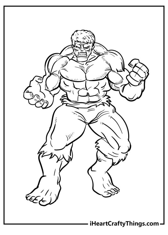 Hulk Coloring Pages (100% Free Printables)