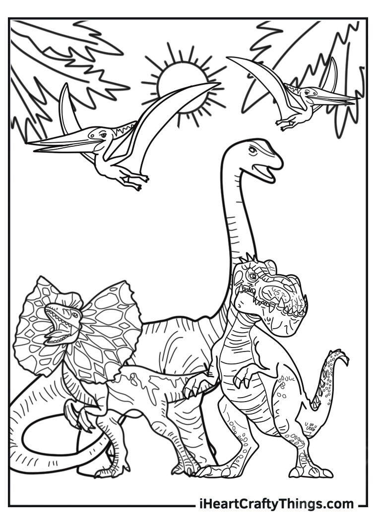 Jurassic Park Coloring Page