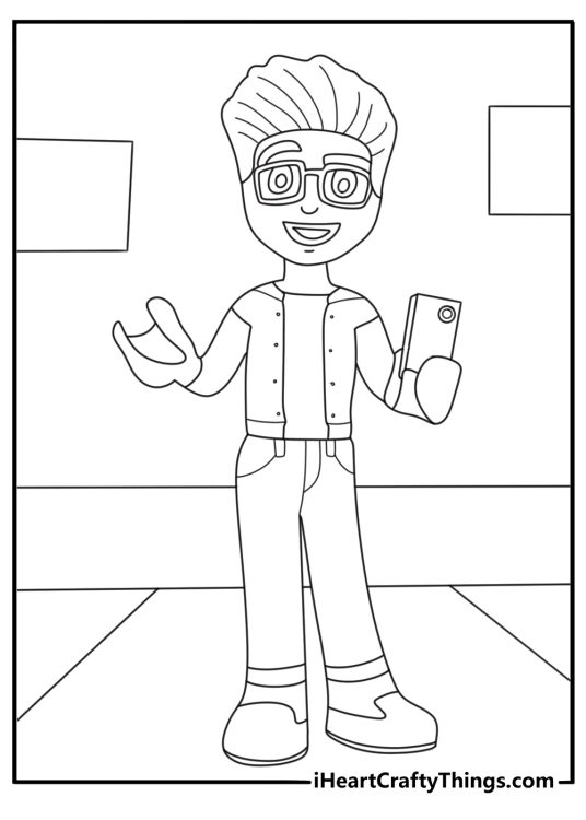 LEGO Friend Olly fashion video studio camera coloring page free download