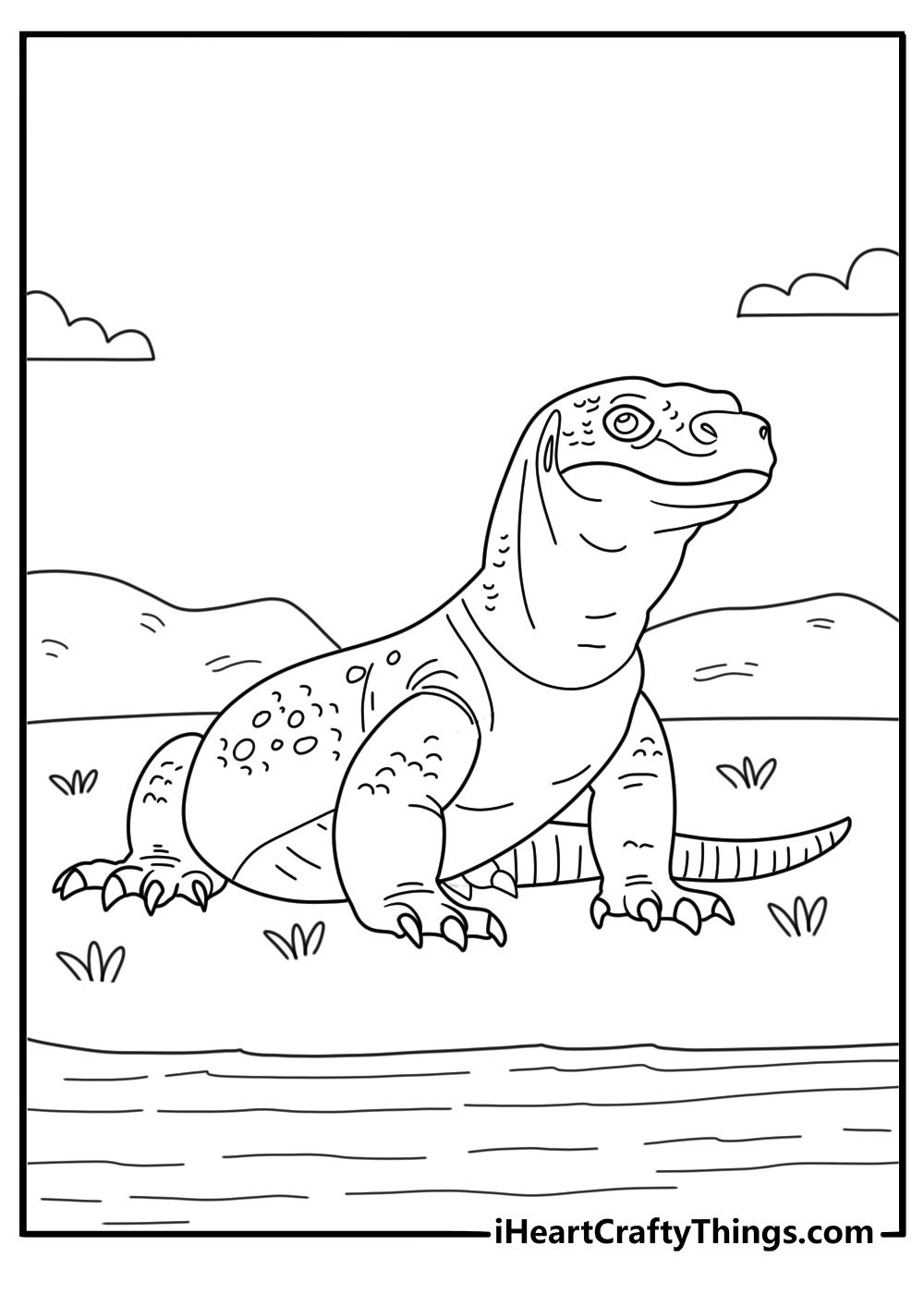 30 Free Lizard Coloring Pages: Printable Cute, Realistic PDF