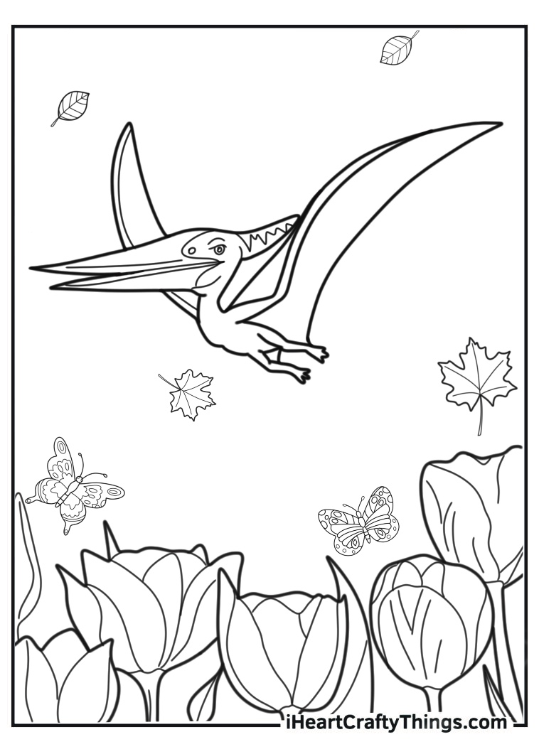 Pterodactyl Coloring Page