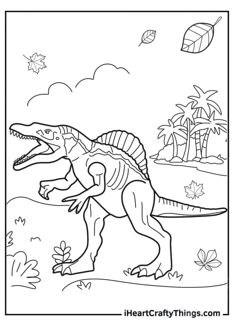 Spinosaurus Coloring Page