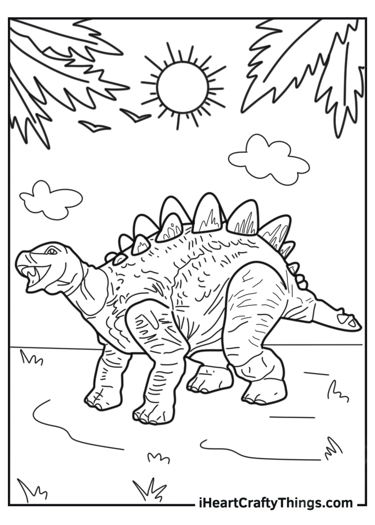 Stegosaurus Coloring Page