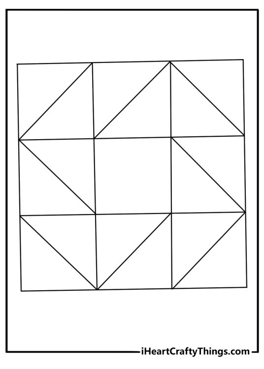 Stress relief coloring pages for kids with big bold patterns