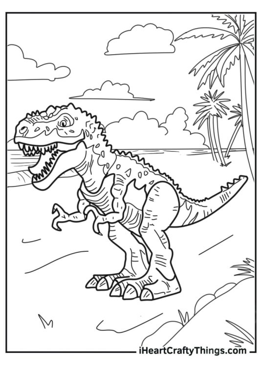 T-Rex Coloring Page