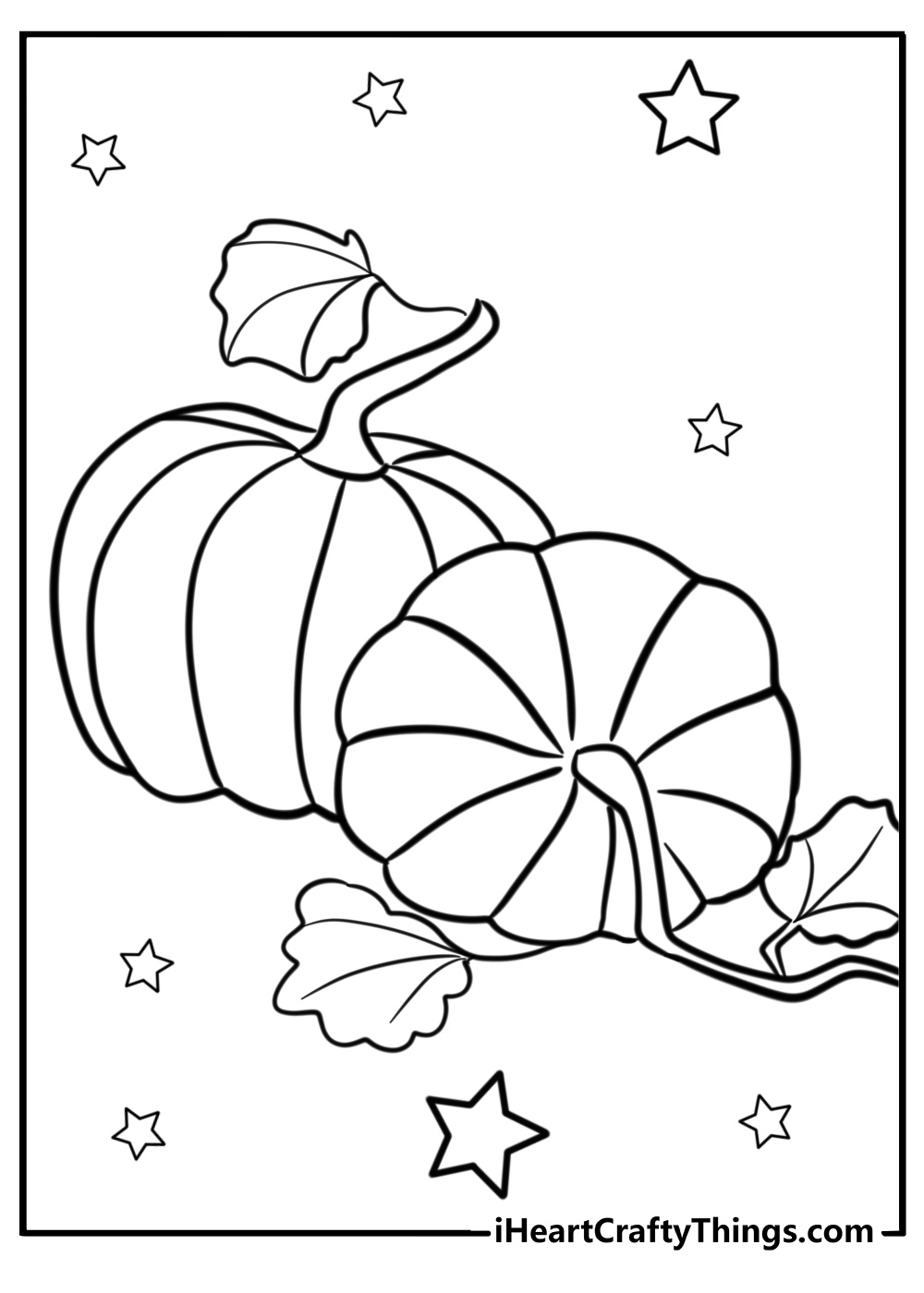 Autumn pumpkin coloring pages