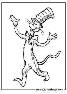 Cat In The Hat Coloring Pages (100% Free Printables)