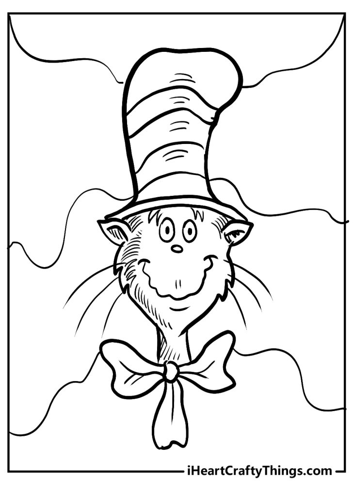 Cat In The Hat Coloring Pages (100% Free Printables)