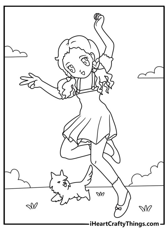 easy wizard of oz coloring pages