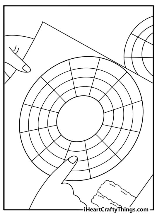 fabric swatches and color wheel on design desk fashion coloring sheet pdf