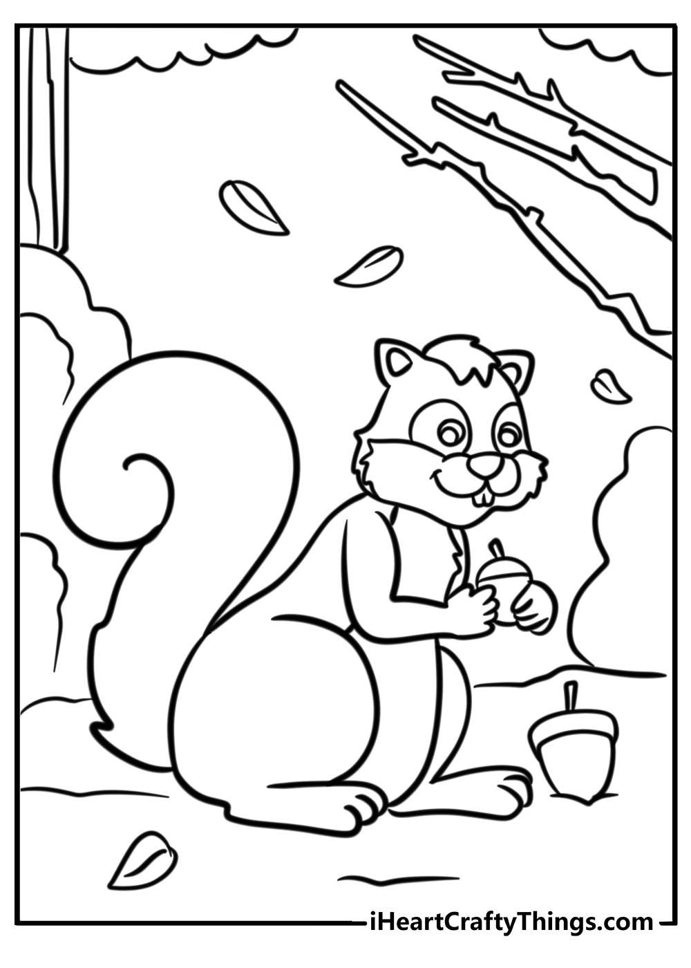 Fall coloring pages for elementary students