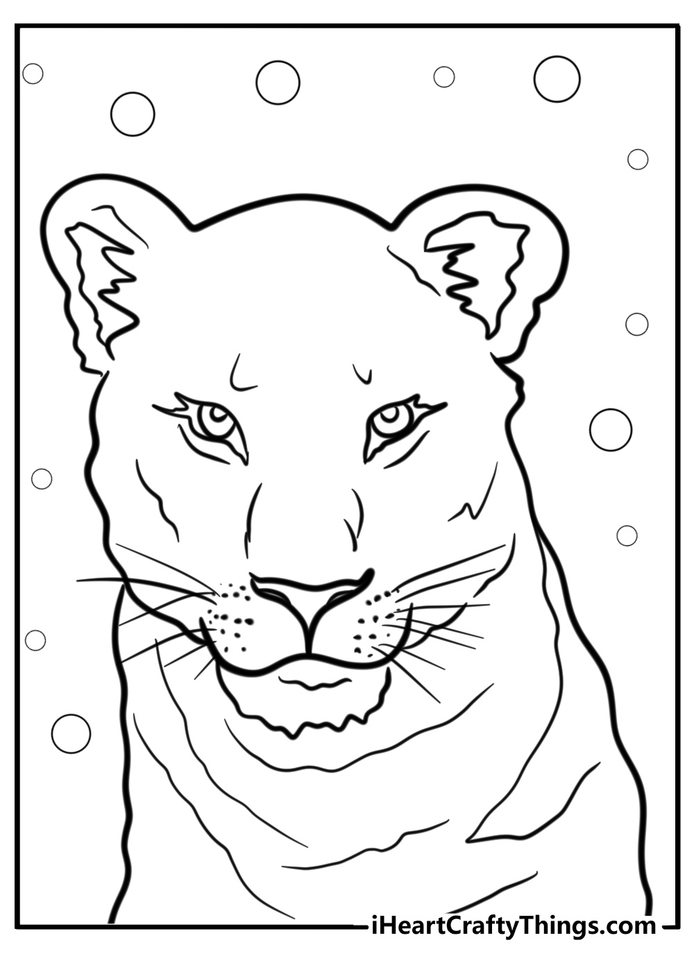 Female lion coloring pages