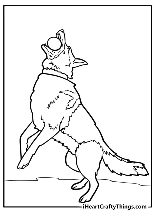 German Shepherd Coloring Pages